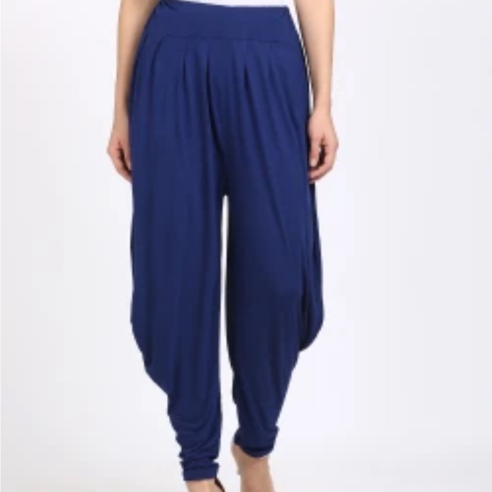 Harem Dhoti Baggy Pants Yoga Gym Loose Fit Lagenlook Stretch Leggings Free Size